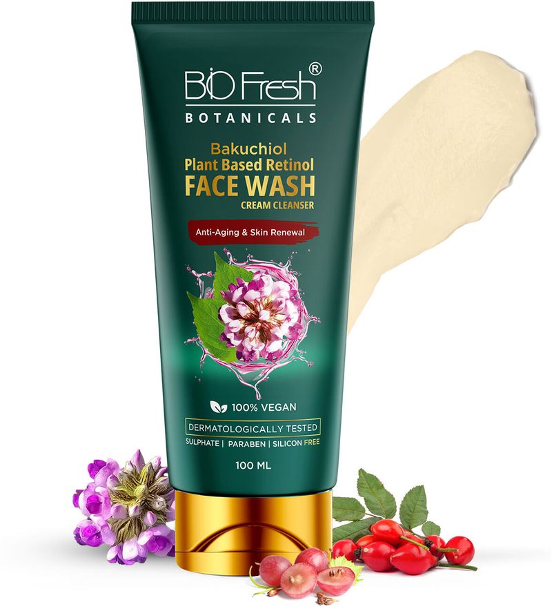 Biofresh Bakuchiol Retinol Cleansing & Moisturizing Cream Cleanser Face Wash (100 ml)