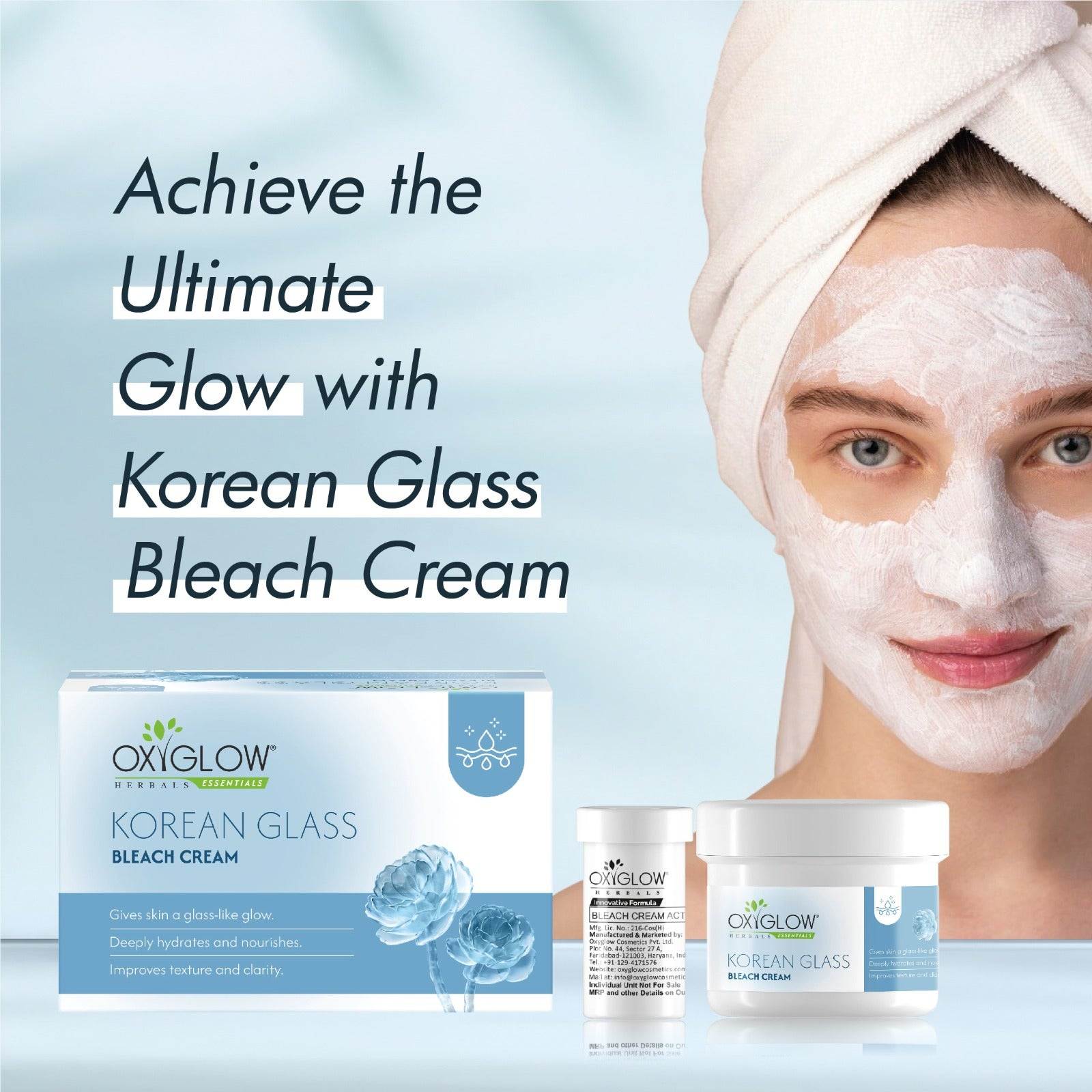 OxyGlow Korean Glass Bleach Cream 300gm - Image 6