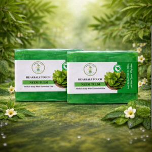 🌿 Hearbalz Touch Soap Neem Tulsi Herbal Soap with Essentials oil soap – 125g Each (Pack of 2)