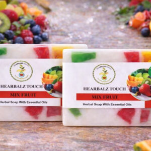 Hearbalz Touch Soap Mix Fruit with essential oils 125gm each- Pack of 2